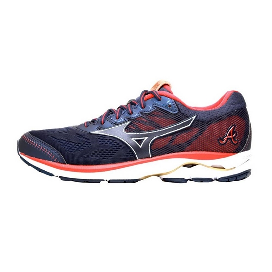 Mizuno 755 Rider Baseball Cipő Férfi Sötétkék / Piros | DEHB-38952