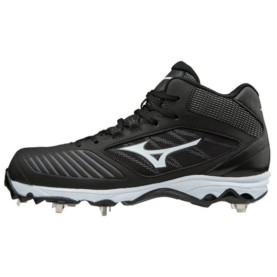 Mizuno 9-Spike Advanced Sweep 4 Mid Softball Cipő Női Fekete / Fehér | WDZM-54926