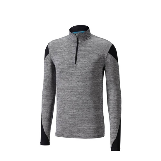 Mizuno ALPHA LONG SLEEVE HALF ZIP 2.0 Running Tops Férfi Fekete | WEOR-90687