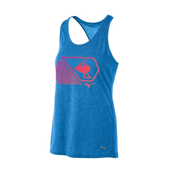 Mizuno April Ross Swell Inspire Tank Top Női Kék | IJFE-34897
