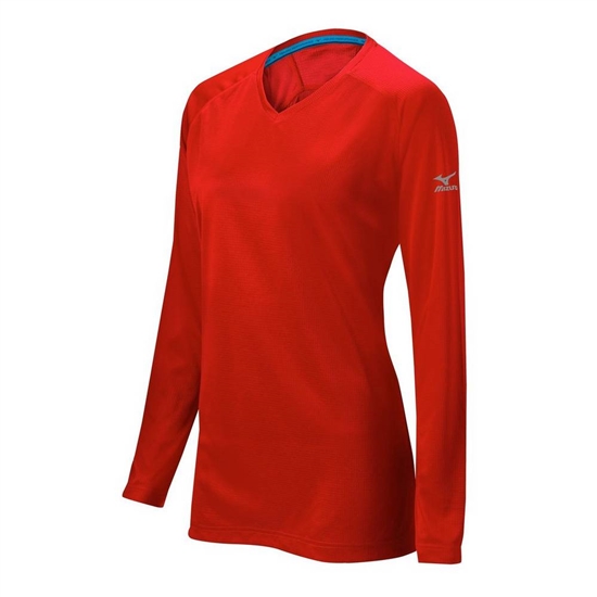 Mizuno Comp Training Tops Női Piros | YCWX-52486