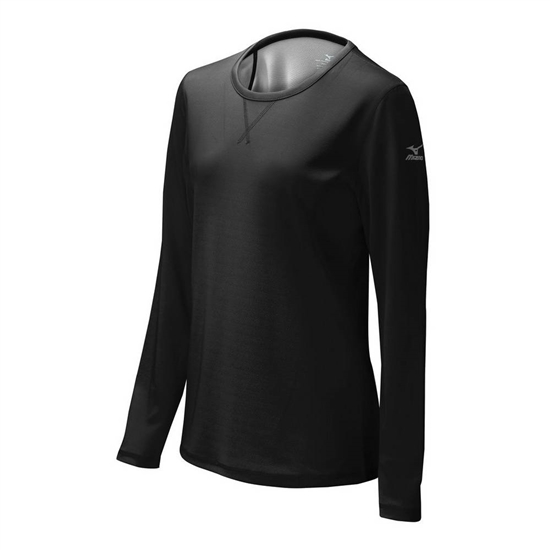 Mizuno Core Dual Hybrid Tops Női Fekete / Szürke | UYJB-91527