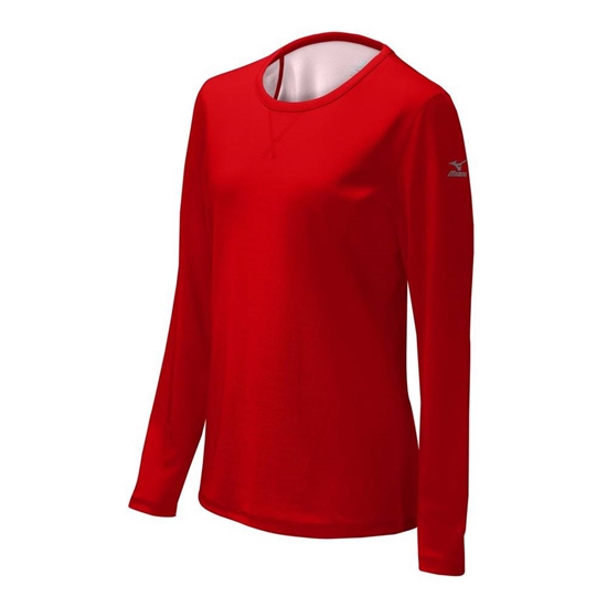 Mizuno Core Dual Hybrid Tops Női Piros / Fehér | XMOJ-93271