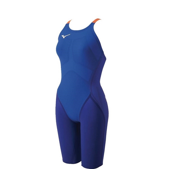 Mizuno GX-Sonic IV Sprinter Technical Swimsuit Női Kék / NarancsSárga | LOCT-72346