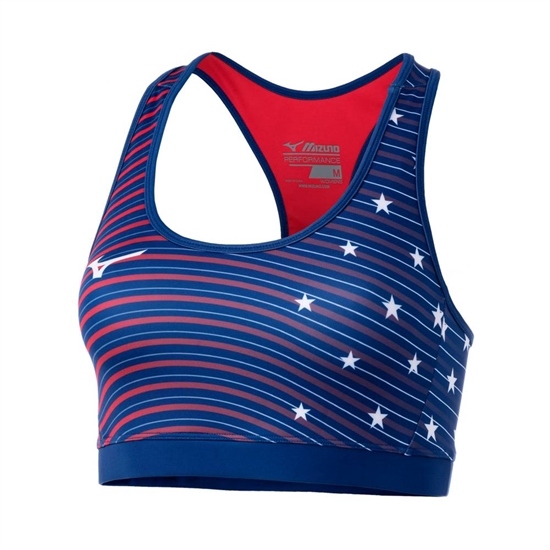 Mizuno Patriotic Sportmelltartó Női Sötétkék | KHIC-72395