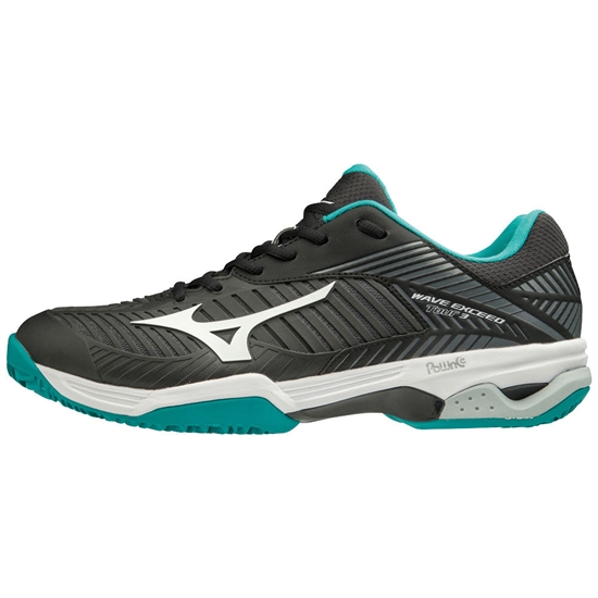 Mizuno WAVE EXCEED TOUR 3CC Teniszcipő Férfi Fekete / Fehér / Kék | FKGZ-64021