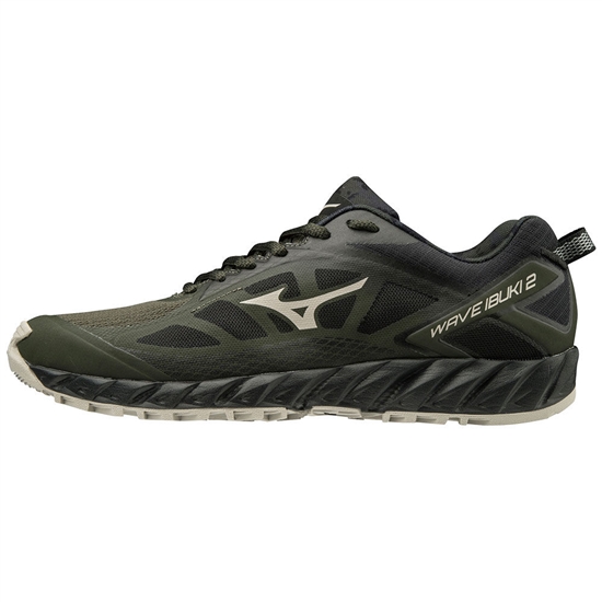 Mizuno WAVE IBUKI 2 Trail Futócipő Férfi MélyZöld / Fekete | BXMD-50421