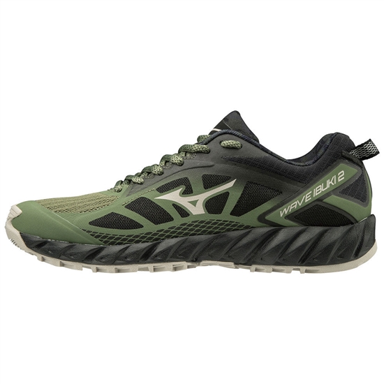 Mizuno WAVE IBUKI 2 Trail Futócipő Női Zöld / Fekete / Titán | SHXT-46387