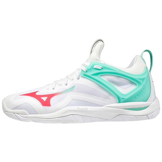 Mizuno WAVE MIRAGE 3 Kézilabda Cipő Női Fehér / Korall | CPVE-80426