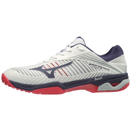 Mizuno Wave Exceed Tour 3 AC Teniszcipő Férfi Fehér | DOQK-65394