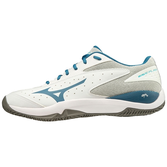 Mizuno Wave Flash Cc Teniszcipő Női Fehér / Kék | KAVG-93614