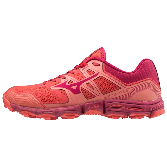 Mizuno Wave Hayate 6 Trail Futócipő Női Piros | UWZX-74298