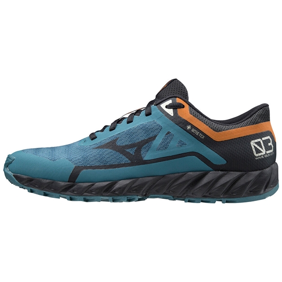 Mizuno Wave Ibuki 3 GTX Trail Futócipő Férfi Kék / NarancsSárga | QGEW-12584