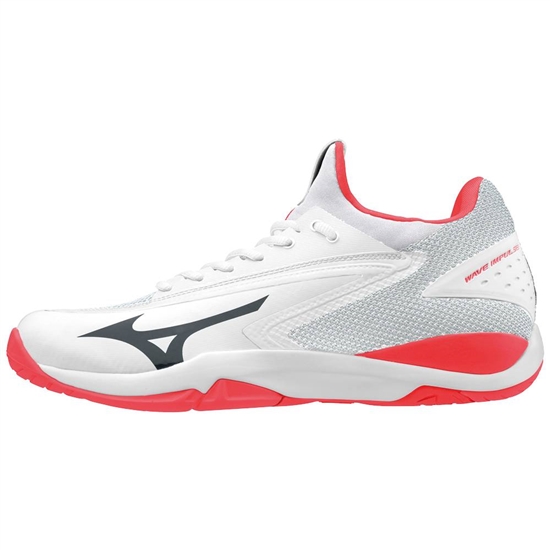 Mizuno Wave Impulse Teniszcipő Női Fehér / Korall | TDRY-34692