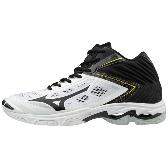 Mizuno Wave Lightning Z5 Mid Röplabda Cipő Férfi Fehér / Fekete | DKEI-29645