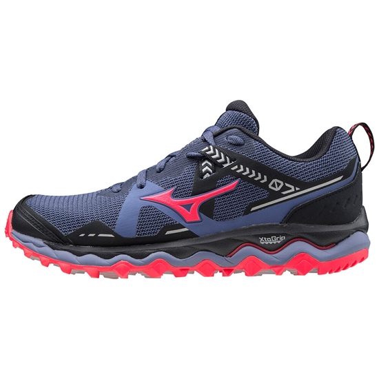 Mizuno Wave Mujin 7 Trail Futócipő Női Kék / Fekete / Rózsaszín | ODRZ-42968