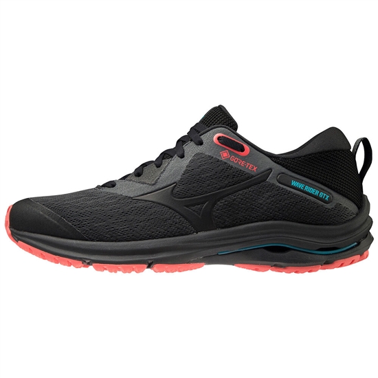 Mizuno Wave Rider GTX 2 Trail Futócipő Női SötétSzürke / Fekete | HNXK-54321